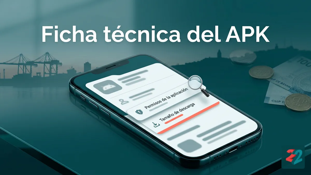 Ficha técnica del APK de 22bet: versión, tamaño del archivo y permisos que pide al instalar