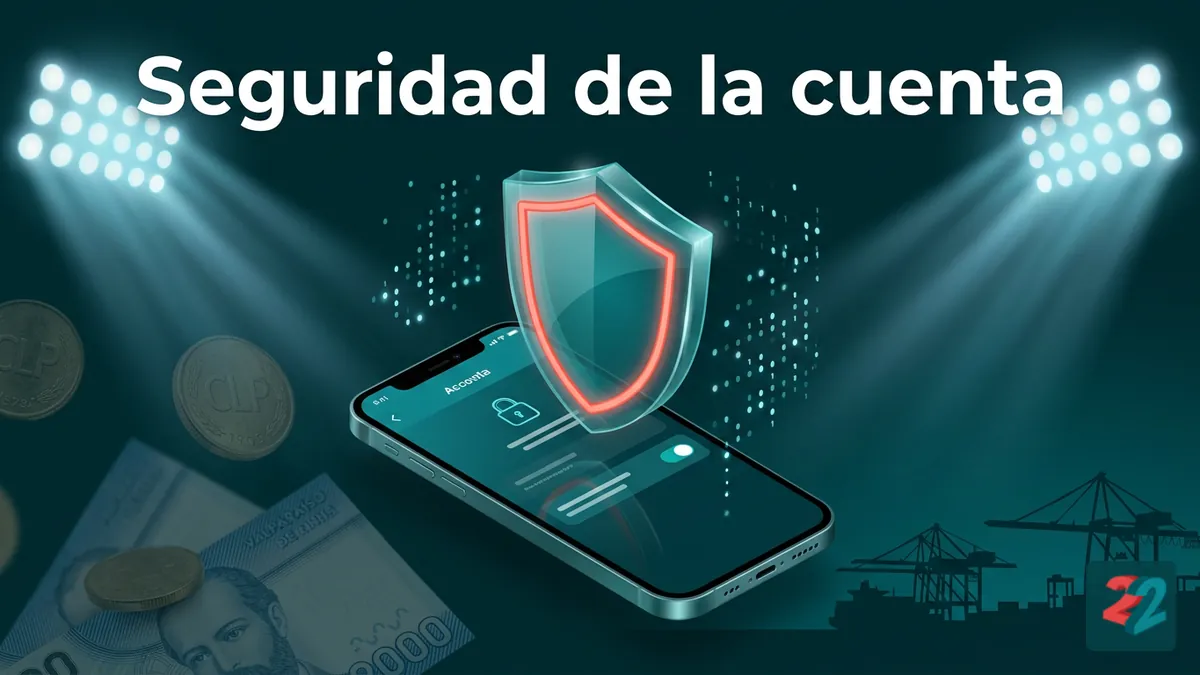 Icono de escudo que representa la seguridad de la cuenta al iniciar sesión en 22bet Chile